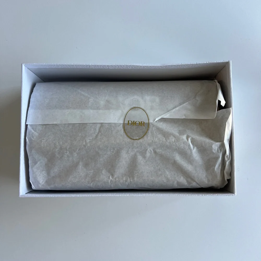 Dior Beige Woven Shoulder Bag with Acrylic Chain - Picture 14 of 16